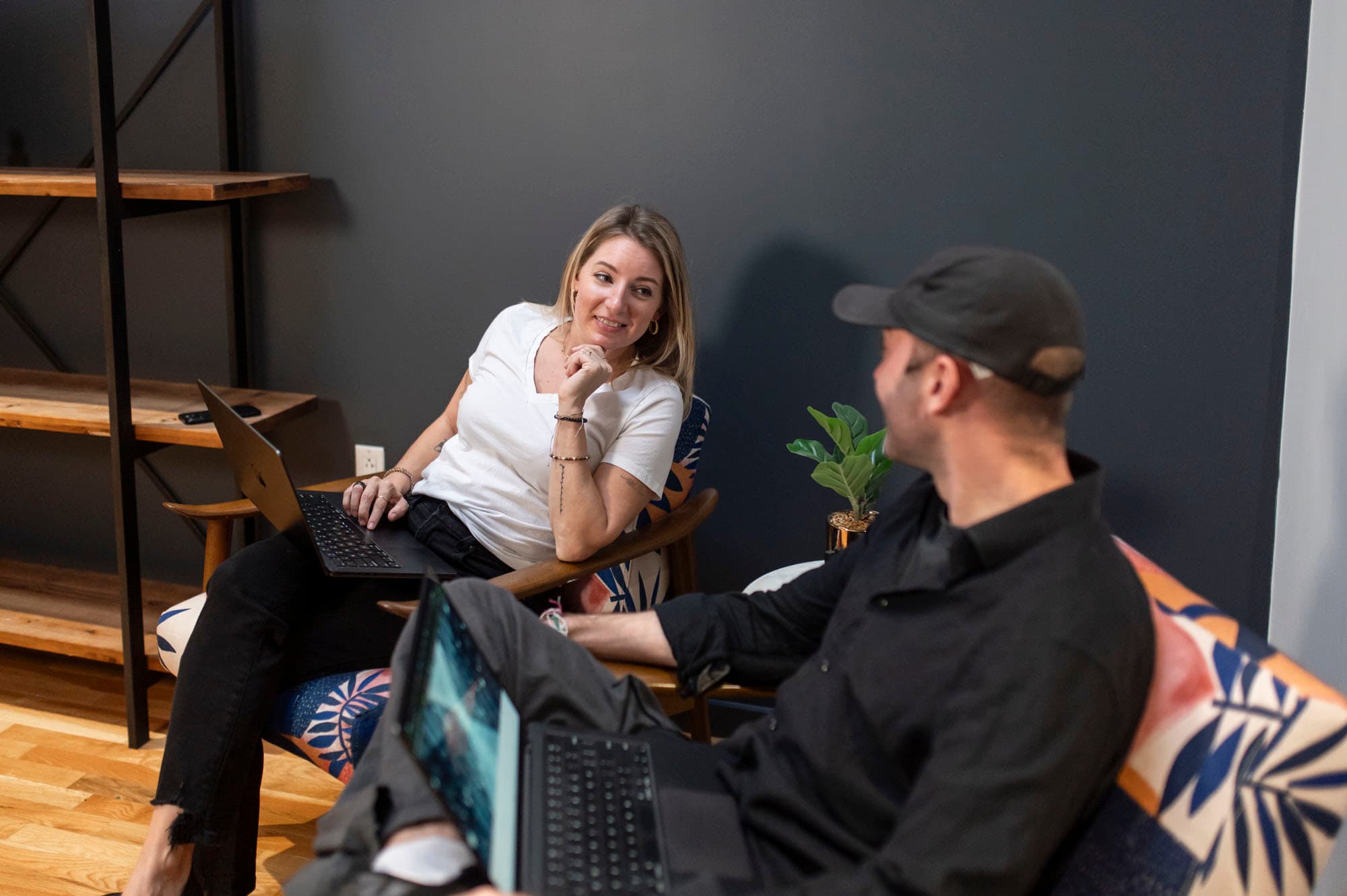 Nicole Patten and Harry Roper working together